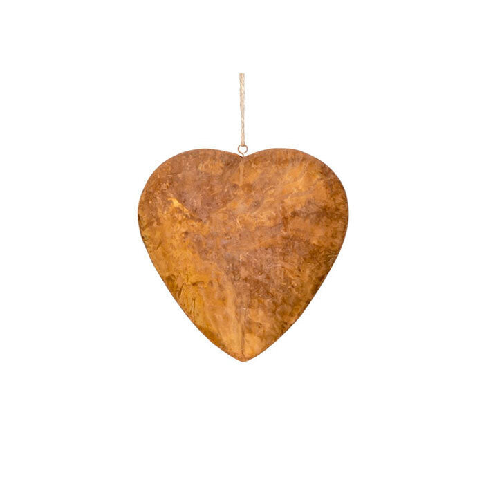 A.Fresco Garden 12cm Rust 3D Metal Heart Ornament Outdoor/Yard Patio Home Decor Medium (4 Pack) — image 2