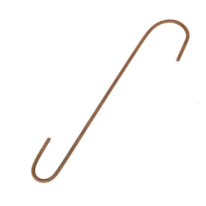 A.Fresco Garden Rust Metal Hanging Hook Hanger Storage Holder Outdoor Decor — 30cm Large