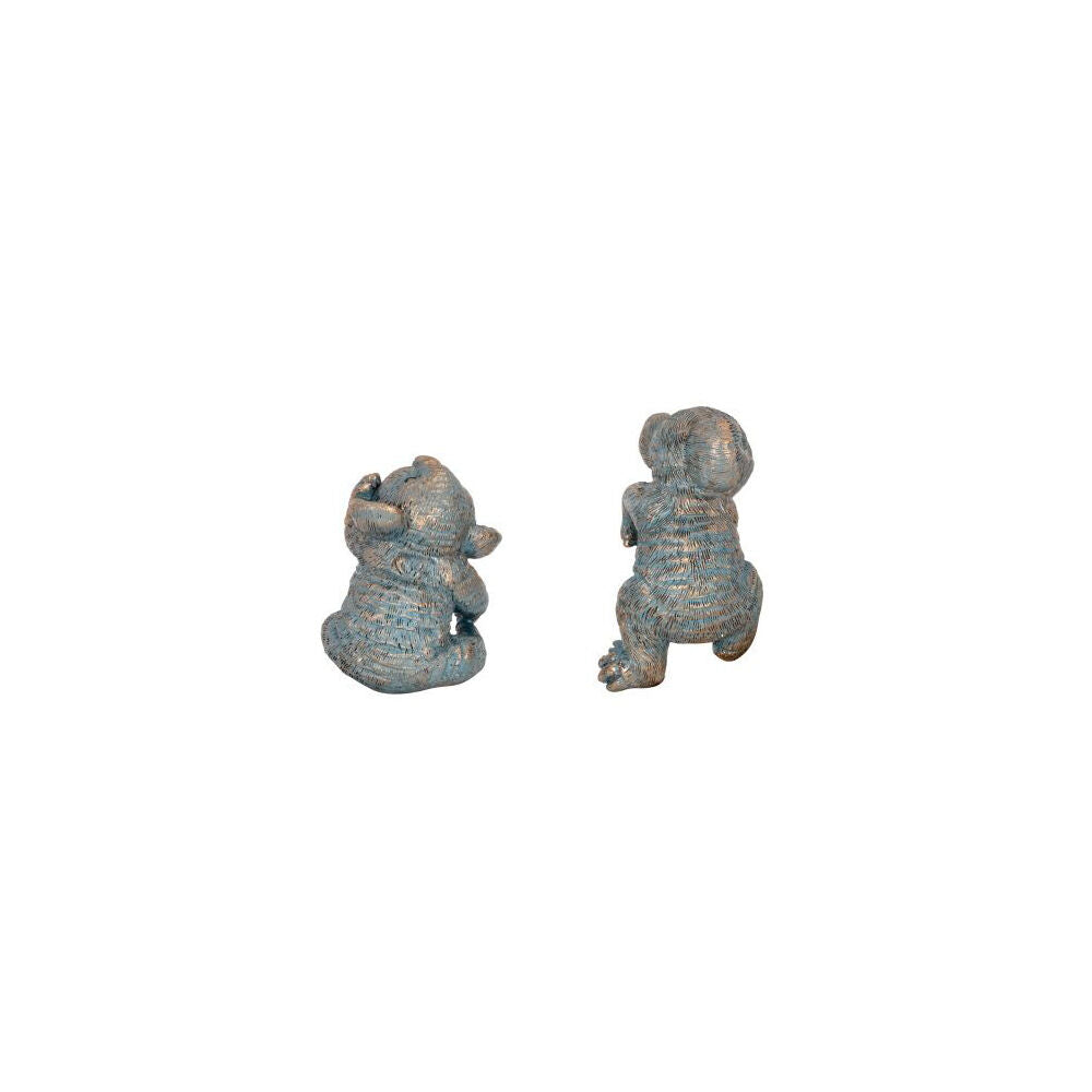 A.Fresco Polyresin Koala Planter Pot Sitter Ornament Aged Brass Assorted — image 4