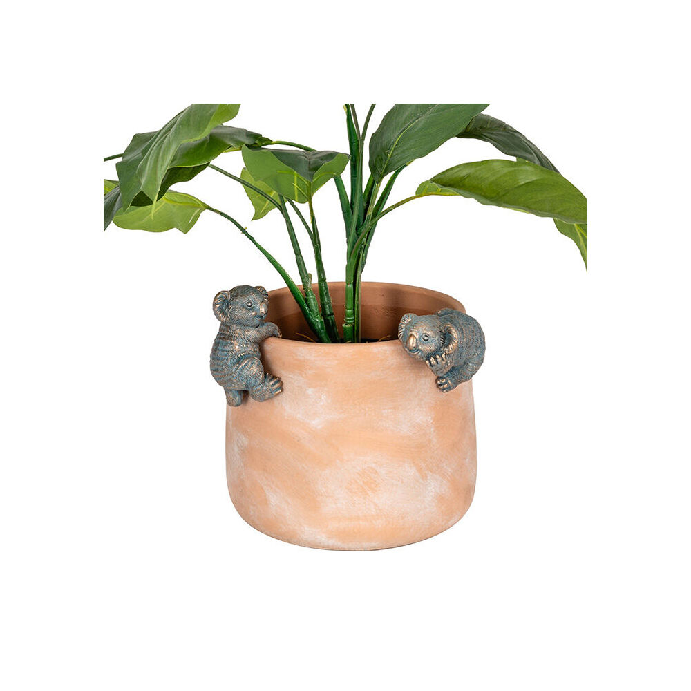 A.Fresco Polyresin Koala Planter Pot Sitter Ornament Aged Brass Assorted — image 2