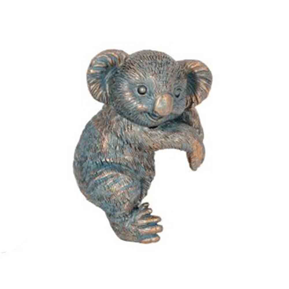 A.Fresco Polyresin Koala Planter Pot Sitter Ornament Aged Brass Assorted (4 Pack) — image 2