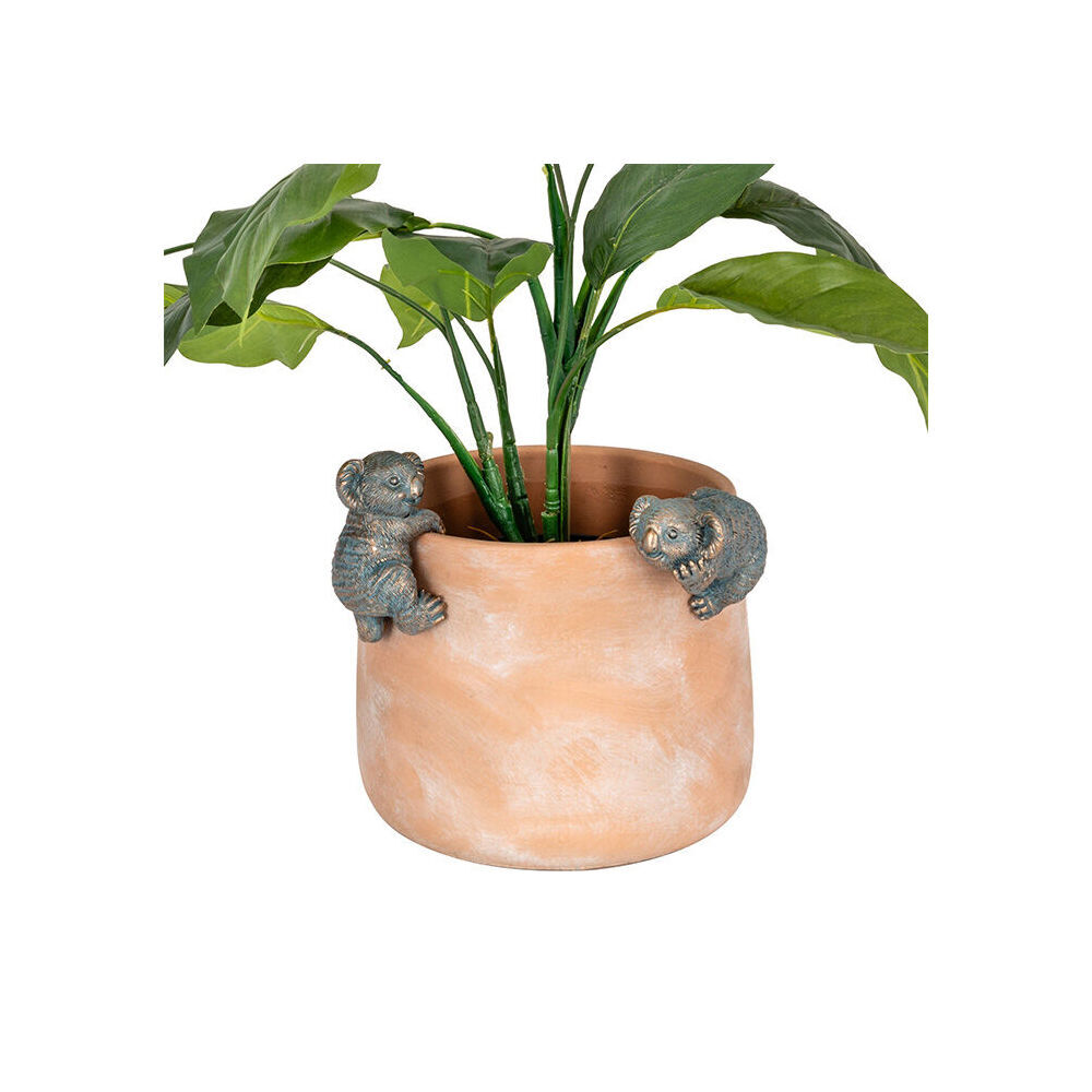 A.Fresco Polyresin Koala Planter Pot Sitter Ornament Aged Brass Assorted (4 Pack) — image 3