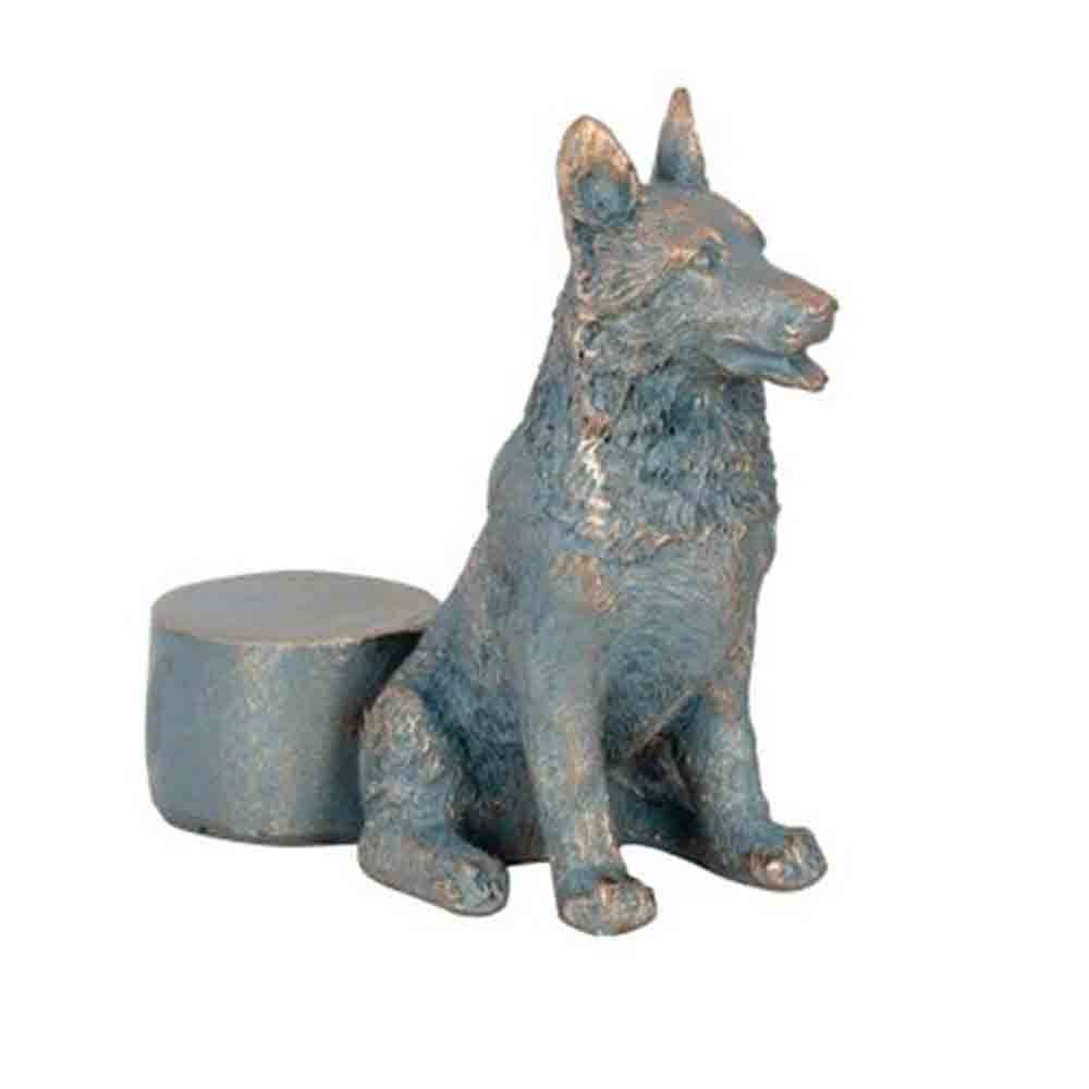 A.Fresco Polyresin Dog Planter Pot Feet Riser Aged Brass Assorted
