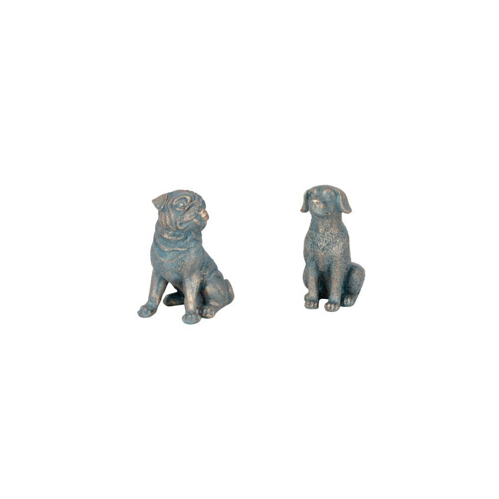 A.Fresco Polyresin Dog Planter Pot Feet Riser Aged Brass Assorted — image 4