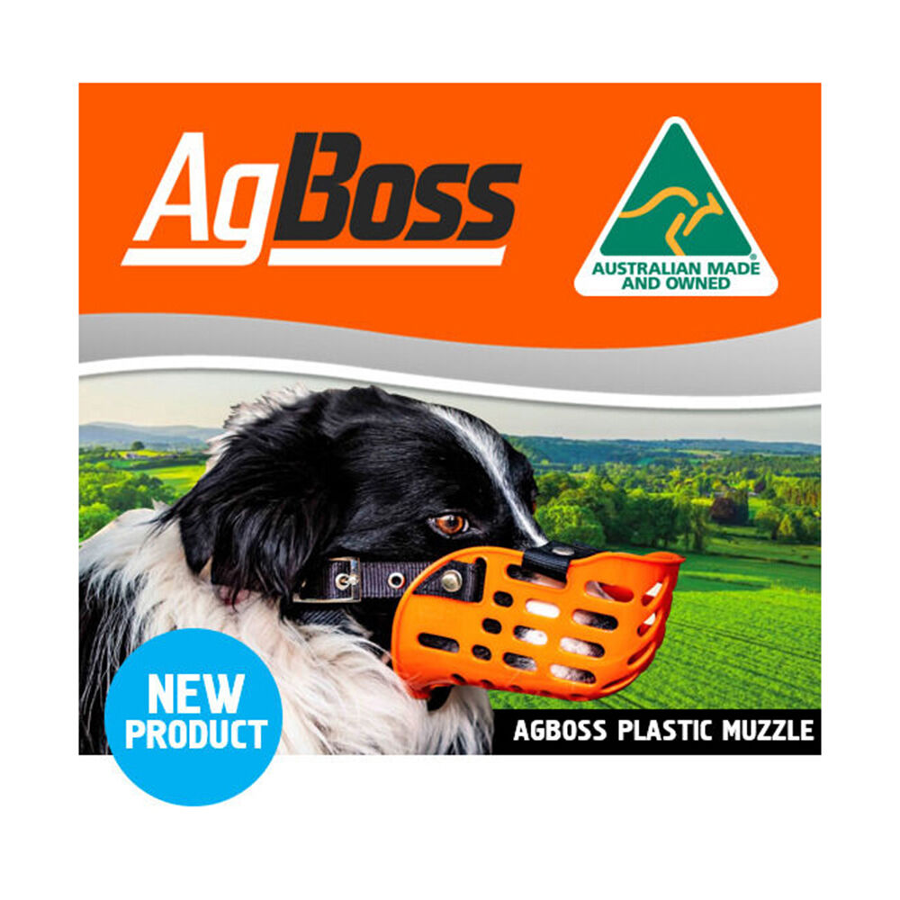 Agboss Black and Orange Plastic Working Dog Adjustable Muzzle — image 2