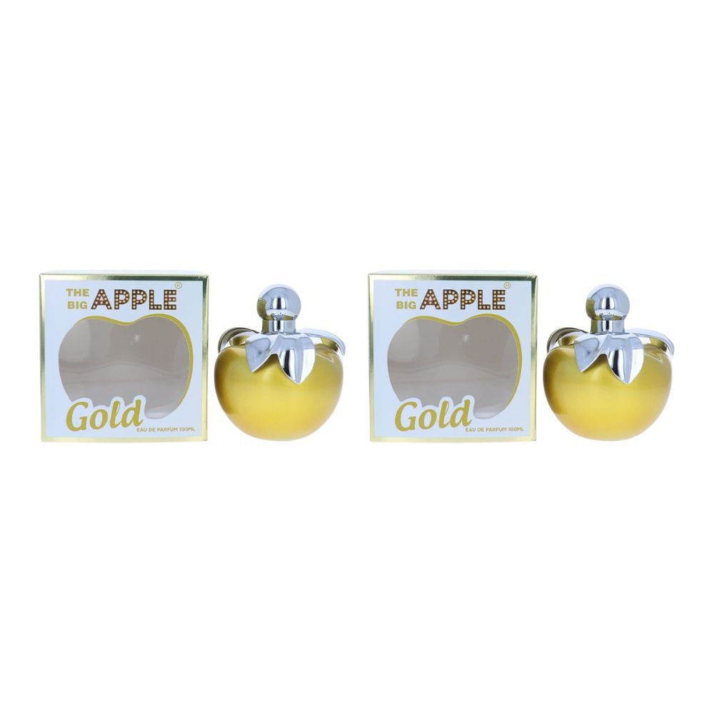 The Big Apple Gold Apple Fragrance Spray EDP Eau De Parfum Unisex 100ml (2 Pack)