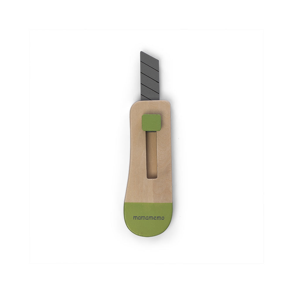 Mamamemo Workshop Tools Knife Blade/Box Kids/Children Wooden Cutter Toy 3y+ (2 Pack) — image 2