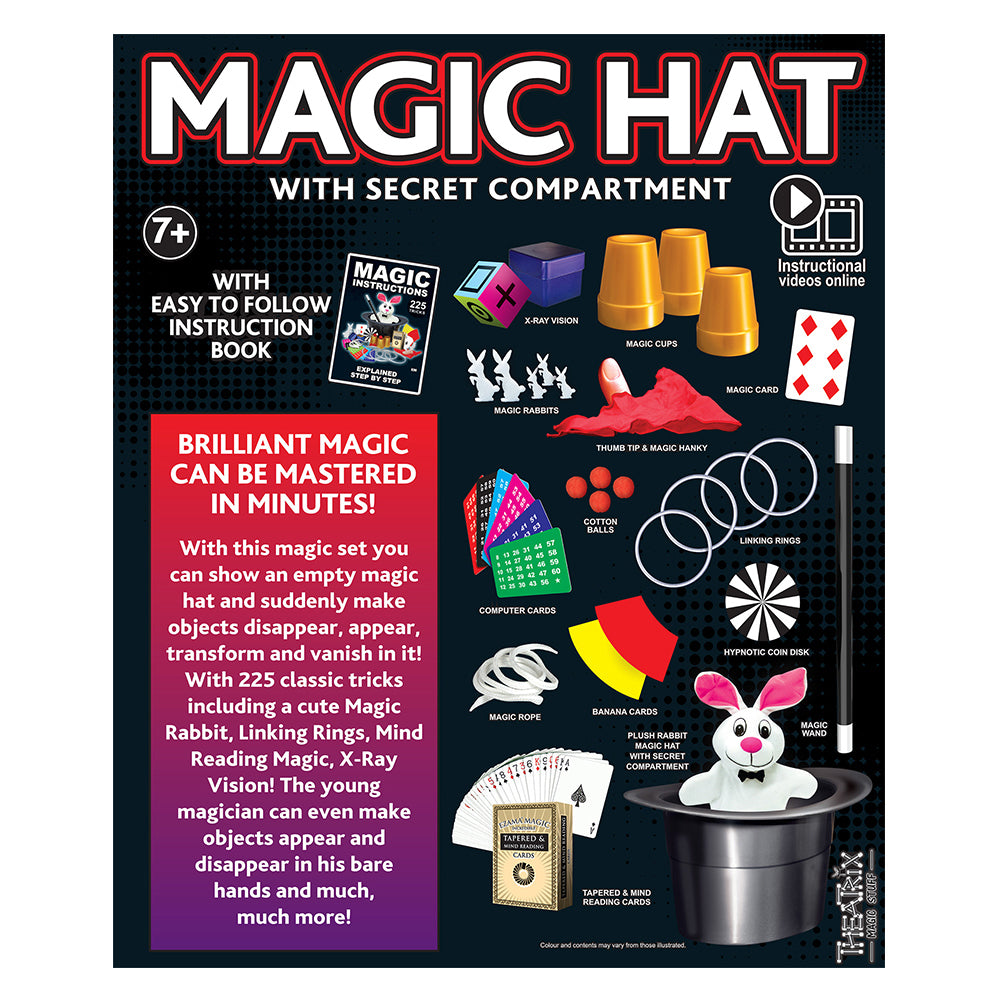 Ezama Magic Hat w/ Secret Compartment 225 Tricks Magician Show Set Kids 7y+ — image 2