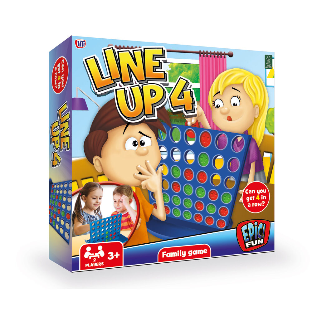 Hti Line Up 4 Game Kids/Children Traditional Strategy Game Play Toy 3y+