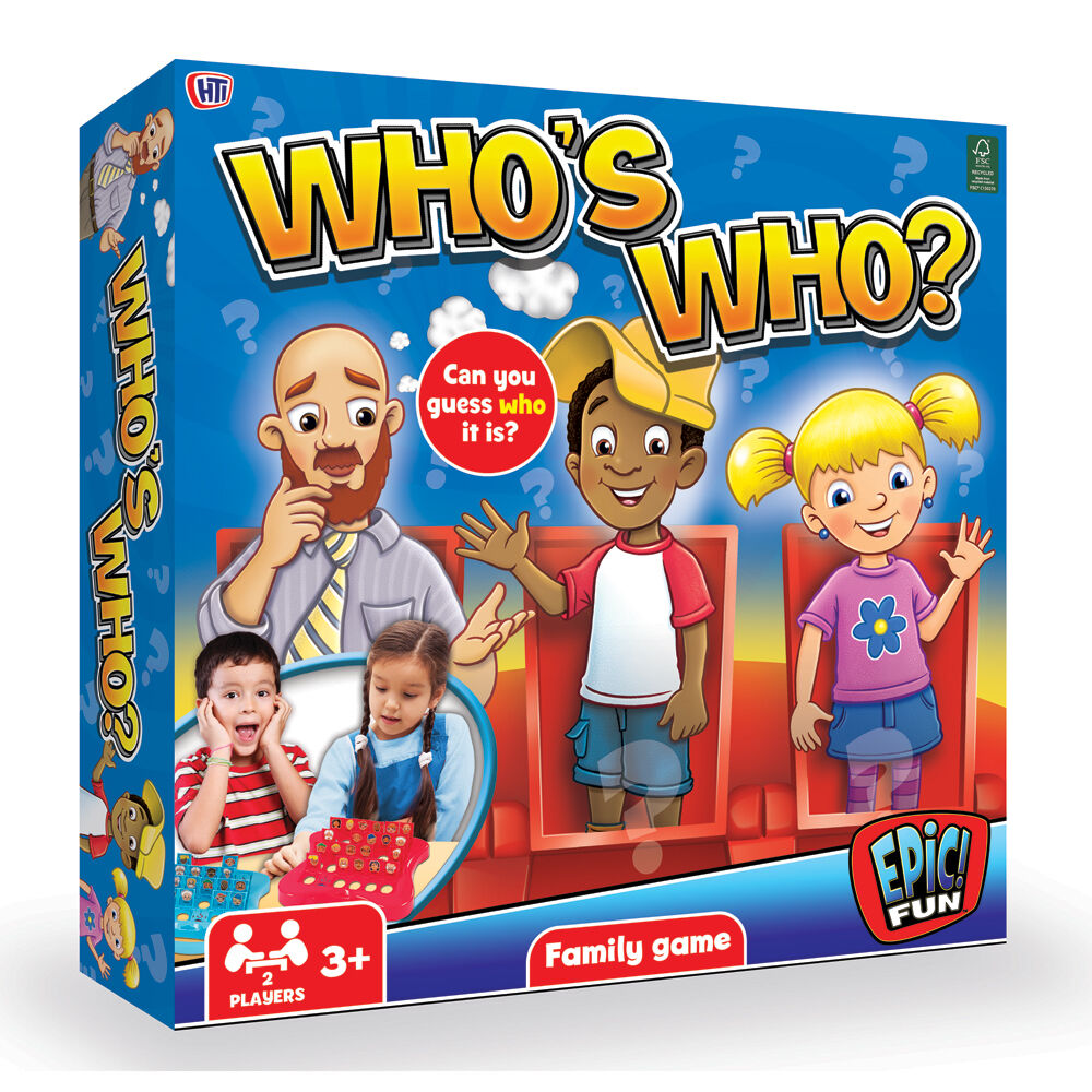 Hti Who is Who Game Kids/Children Traditional Guessing Game Play Toy 4y+