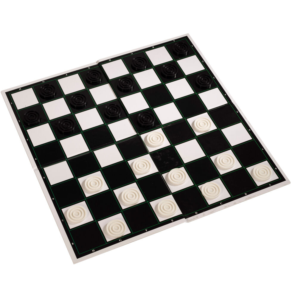 Hti Draughts Classic Strategy Board Game Educational Toy Play Kids 3y+ — image 2
