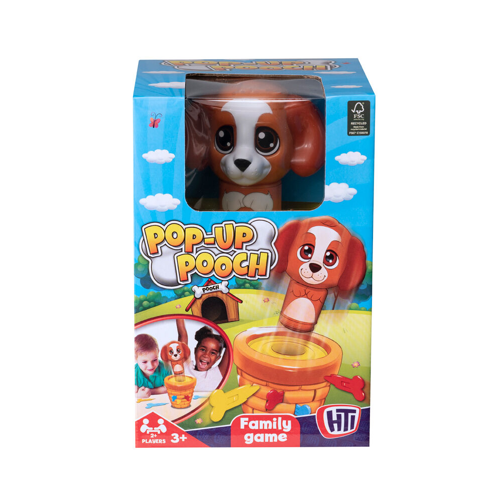 Hti Pop Up Pooch Surprise/Reaction Board Game Kids/Family Fun Play Toy 3y+
