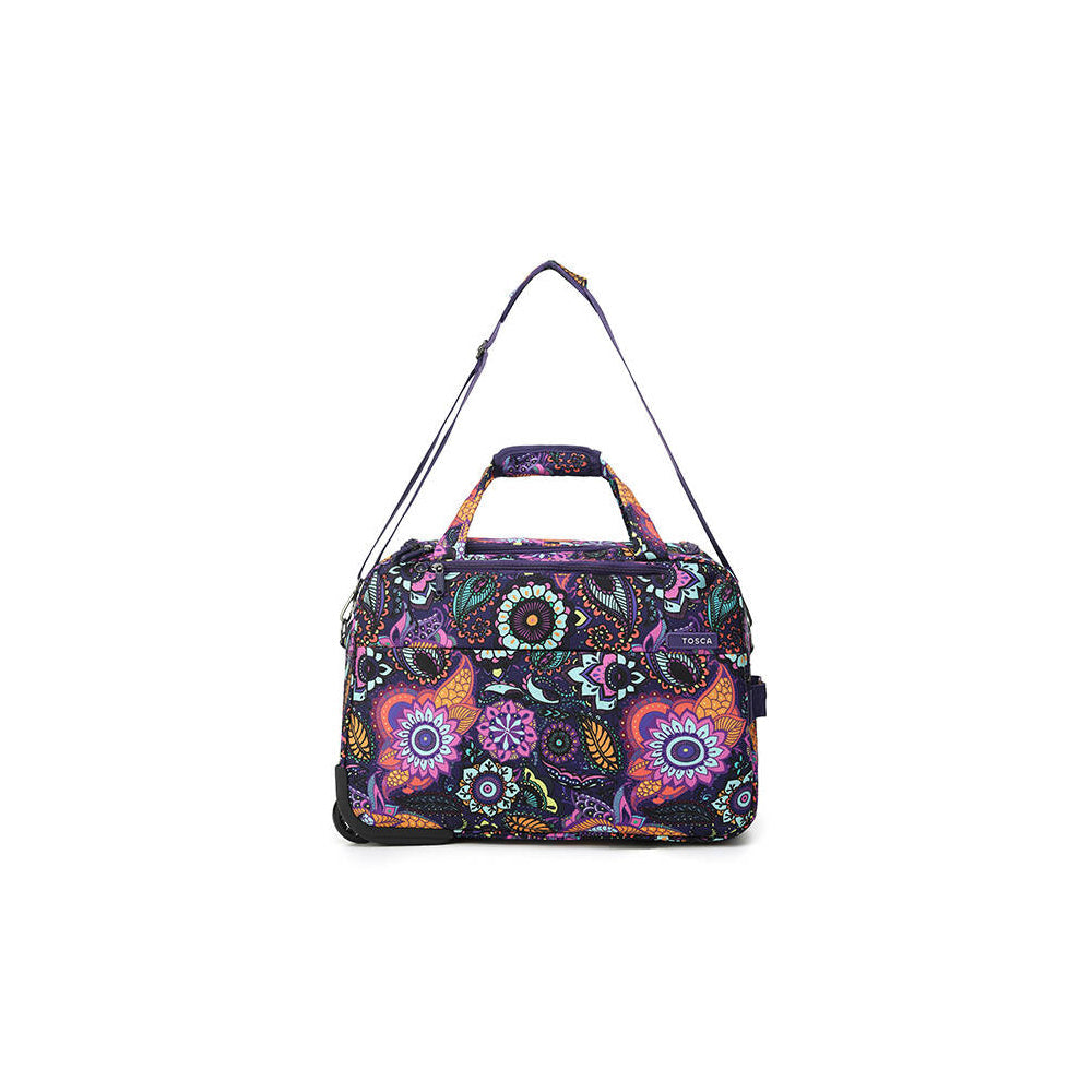 Tosca So-Lite 50cm/45L Cabin Travel Trolley Carry On Bag w/ Wheels Paisley — image 4