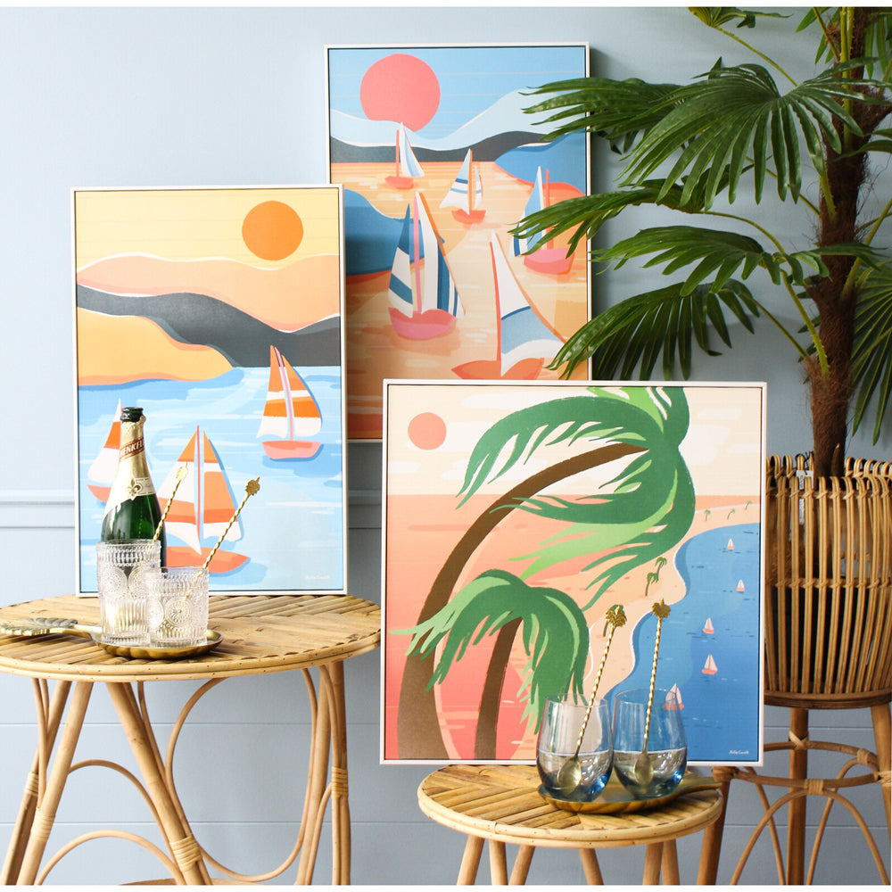 LVD Framed Canvas Beachy Breeze Home/Living Room Hanging Wall Decor 50x50cm — image 2