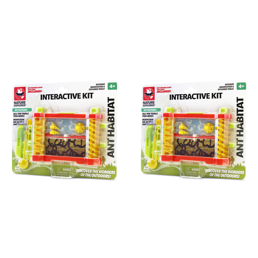 Nature Explorer Ant Habitat Interactive Kit Science Educational Toy Kids 4y+ (2 Pack)