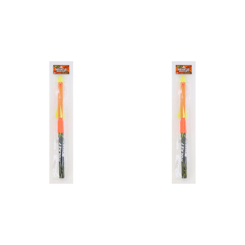 Stunt Flyer Hand Pump Whistle Rocket Kids/Child Outdoor Toy Assorted 6y+ (2 Pack)