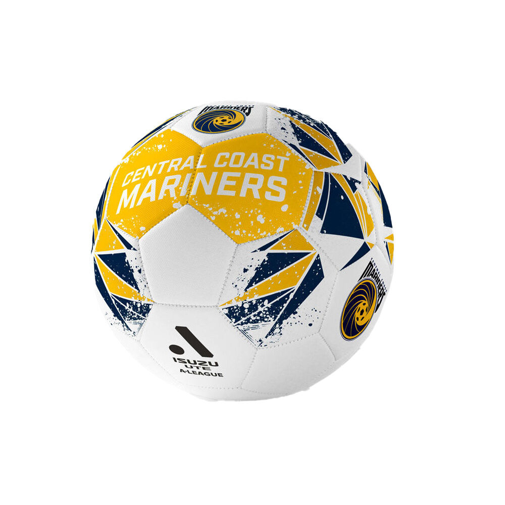 A-League Central Coast Mariners A-League Soft PVC Soccer Ball Size 5 Yellow