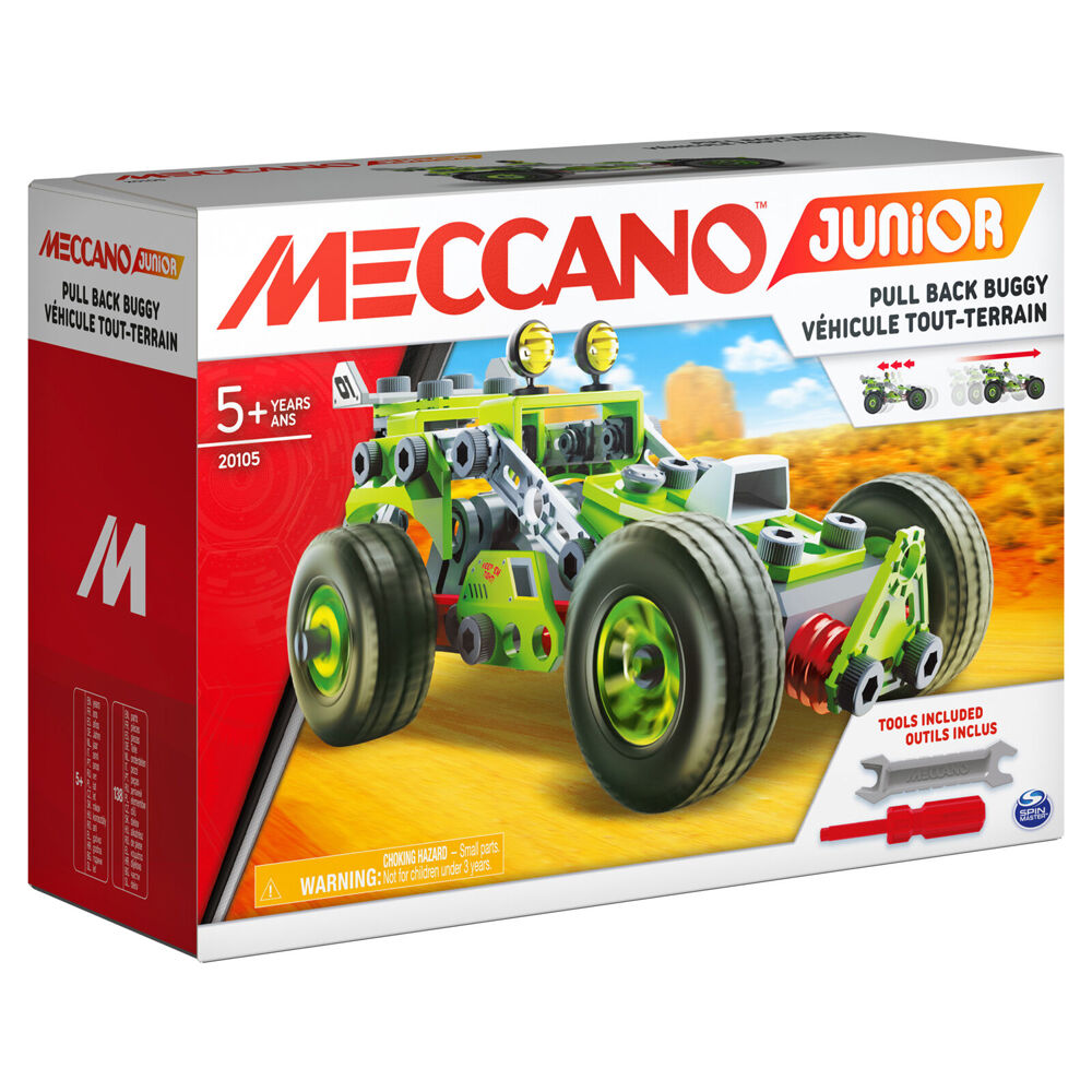 Meccano 138pc Multi Model Junior Pull Back Buggy Building Set 3 in 1 — image 3