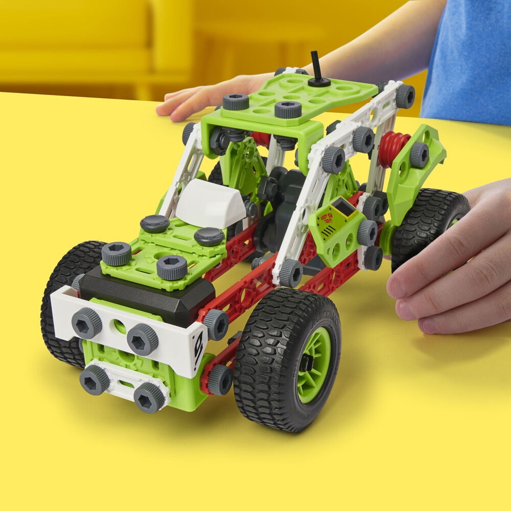 Meccano 138pc Multi Model Junior Pull Back Buggy Building Set 3 in 1 — image 6