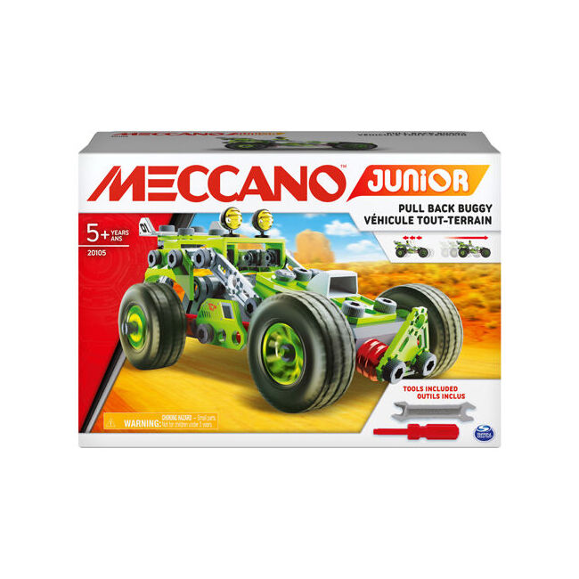 Meccano 138pc Multi Model Junior Pull Back Buggy Building Set 3 in 1 — image 7