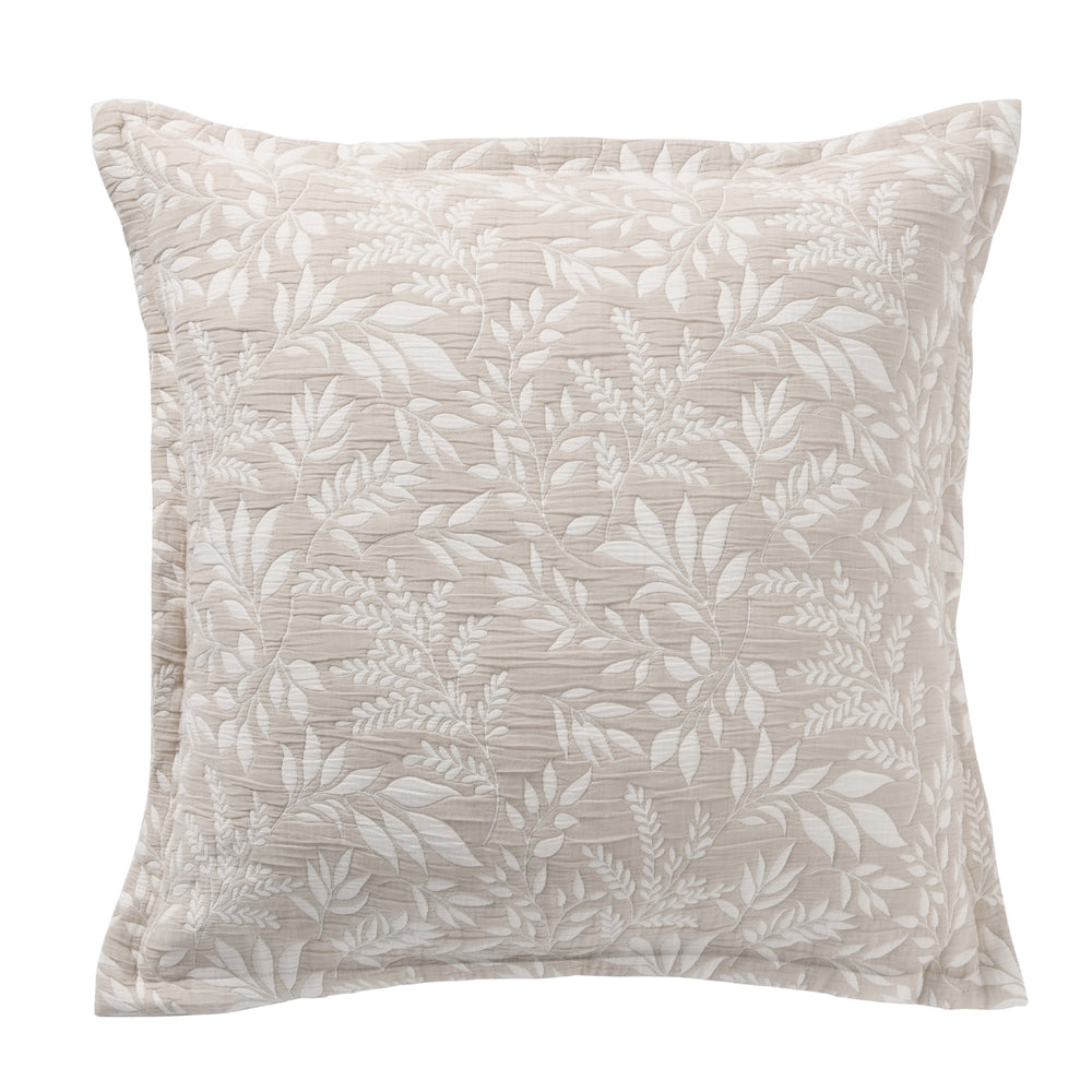 Bianca Amelia Stone Soft European Pillowcase 65cm Taupe