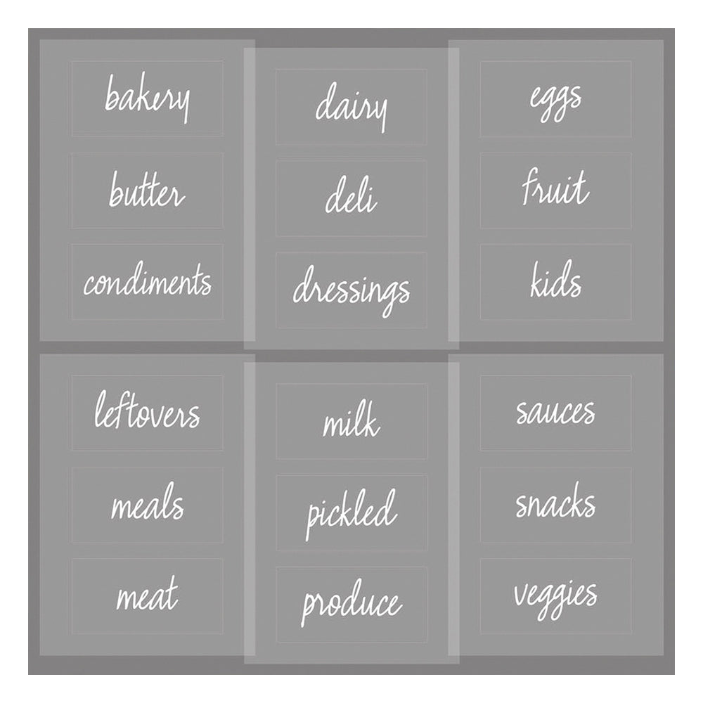 Idesign The Home Edit Refrigerator/Fridge Food/Drink Labels Clear Assorted (36 Pack) — image 3