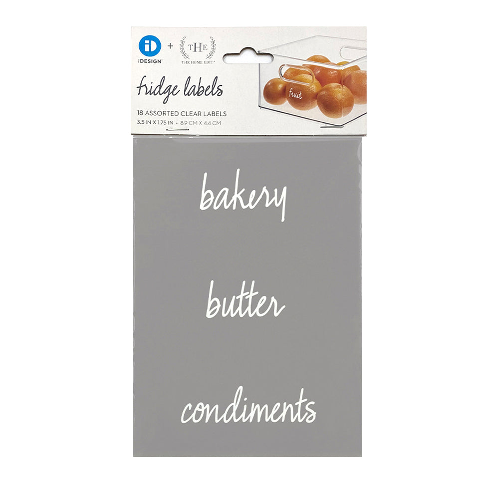 Idesign The Home Edit Refrigerator/Fridge Food/Drink Labels Clear Assorted (36 Pack) — image 2
