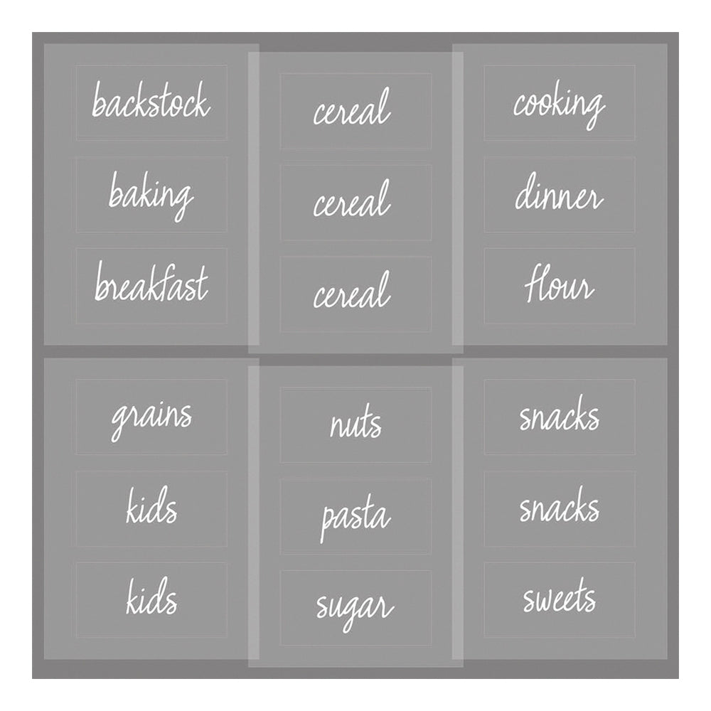 Idesign The Home Edit Pantry/Dry Goods Organiser Labels Set Clear Assorted (36 Pack) — image 3