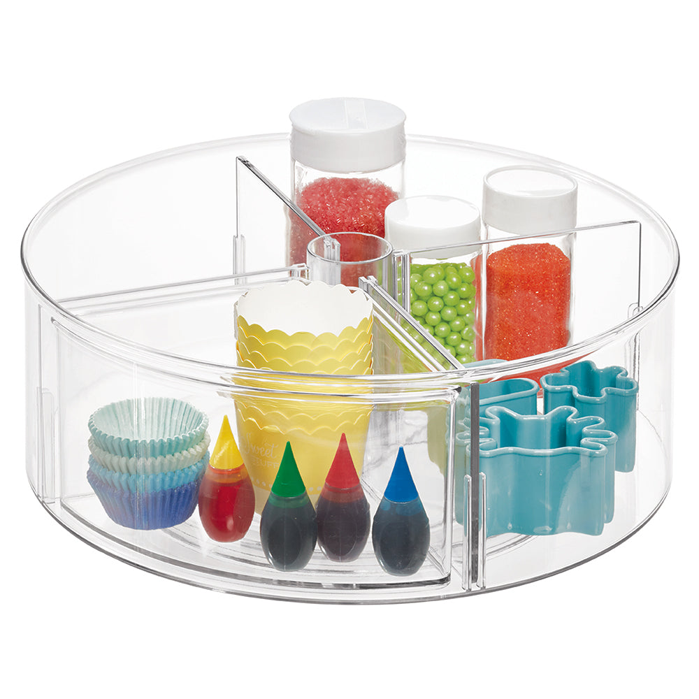 Idesign The Home Edit Deep Divided Storage/Organiser Turntable/Lazy Susan 29cm — image 3