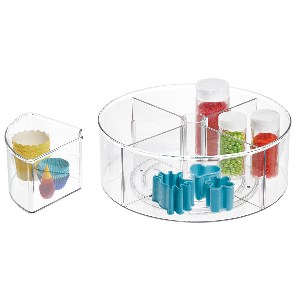 Idesign The Home Edit Deep Divided Storage/Organiser Turntable/Lazy Susan 29cm — image 5