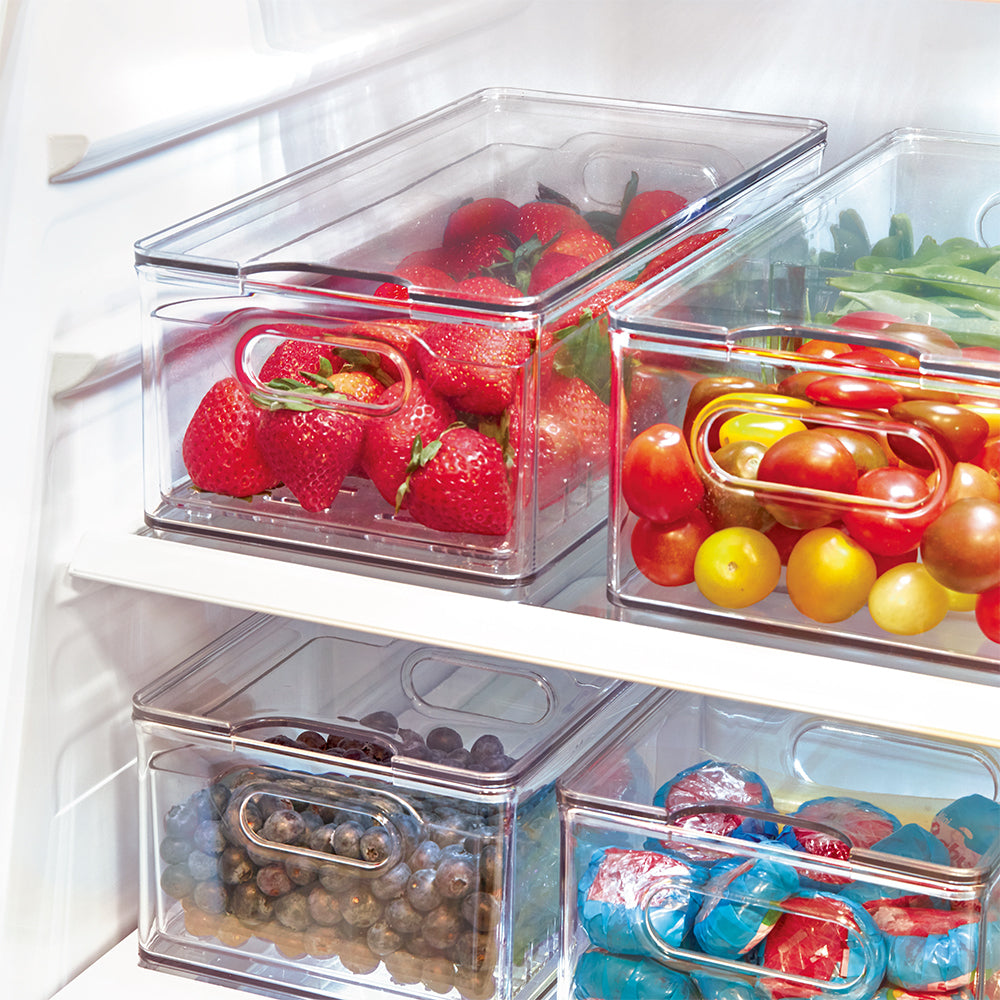 Idesign The Home Edit Berry Bin/Tub Fridge Storage/Organiser Clear Large 30cm — image 4