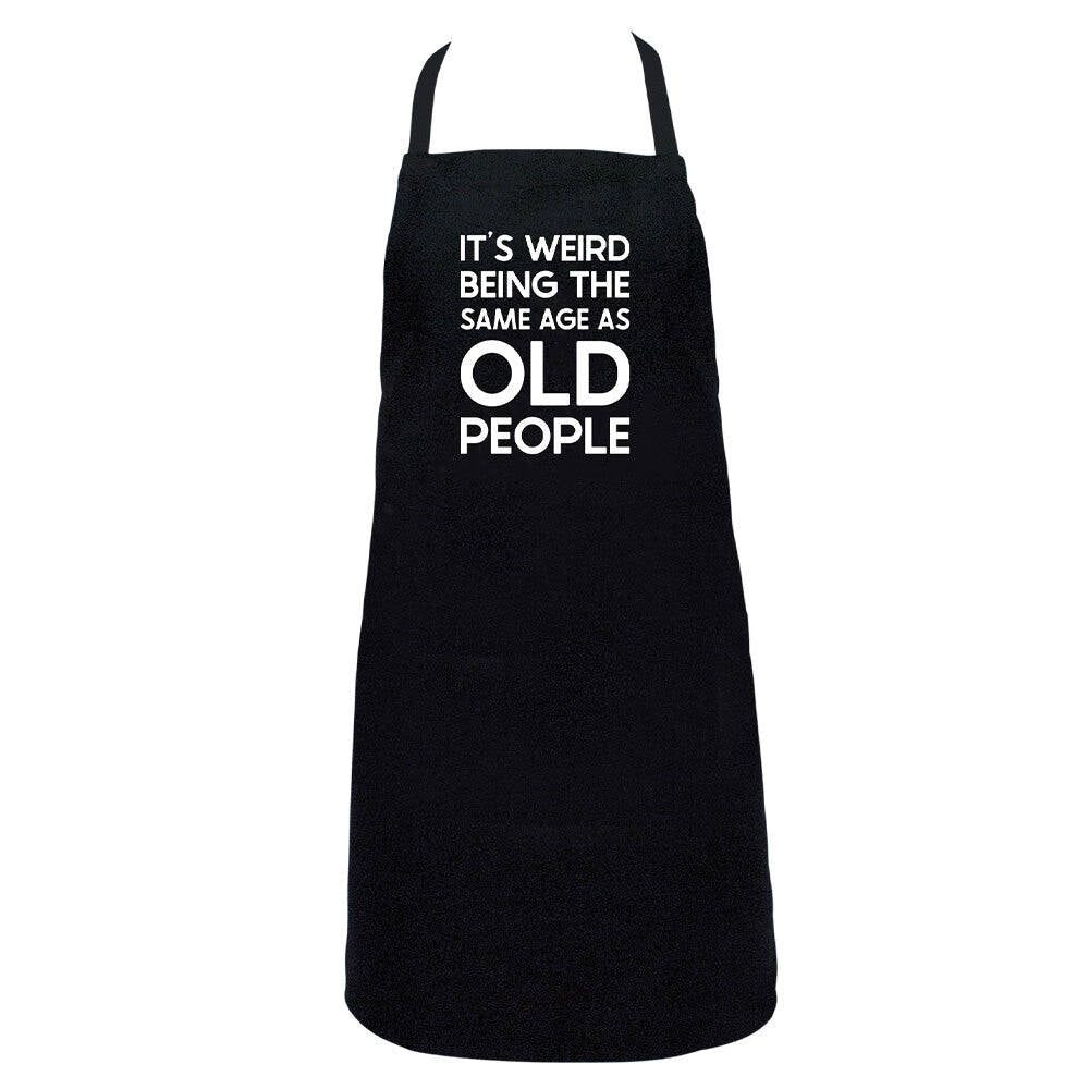 Annabel Trends Screen Print Cotton Kitchen Apron 60x80cm It's Weird Black — image 2