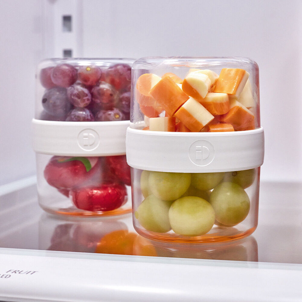 Idesign Fresh Stack N Snack Double Sided Pantry Food Container Clear Small (2 Pack) — image 4