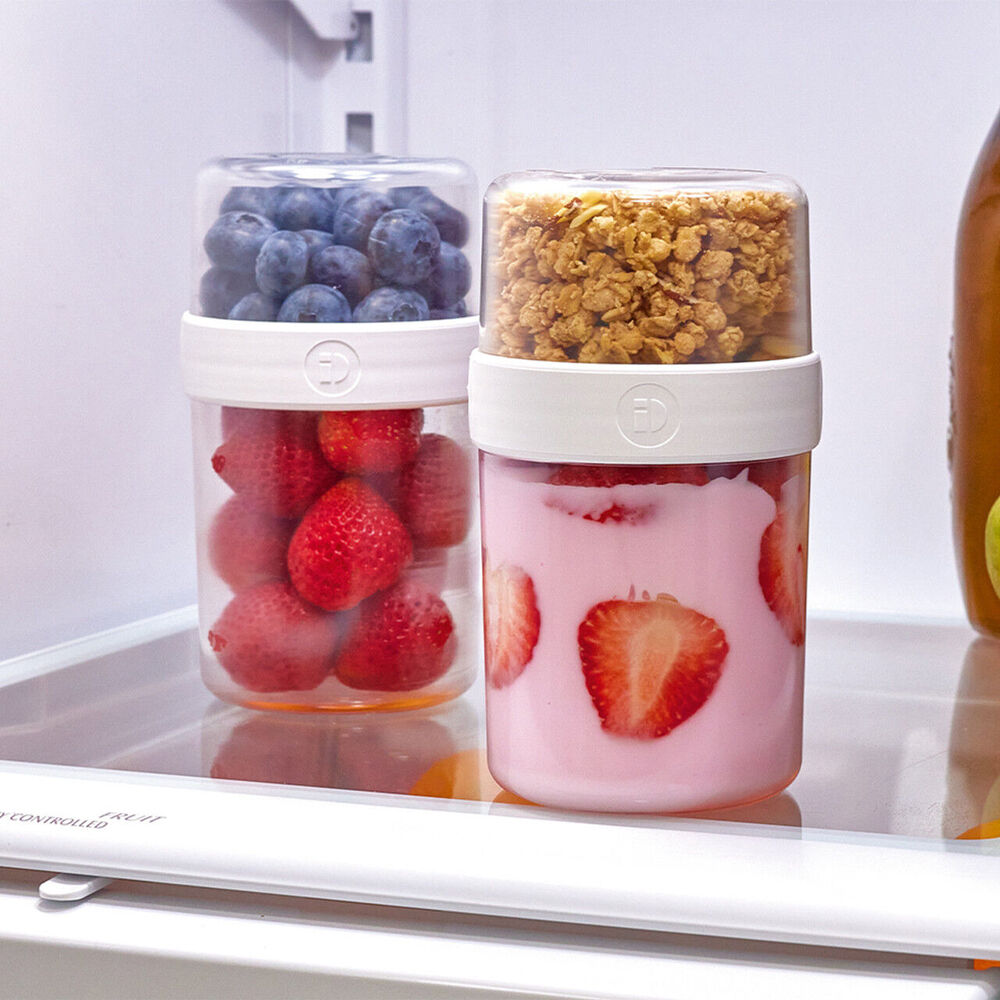 Idesign Fresh Stack N Snack Double Sided Pantry Food Container Clear Medium — image 4