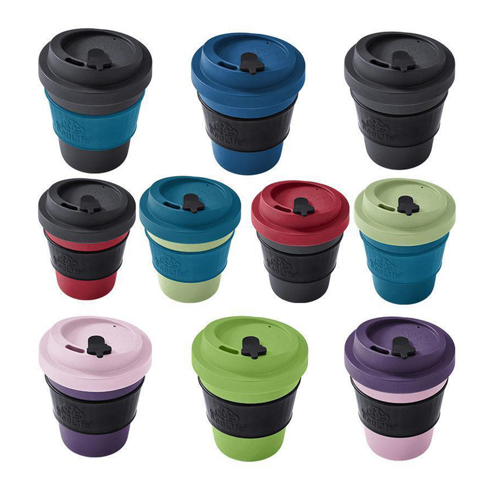 Eco Soulife All Natural Bio Sip 350ml Reusable Coffee Cup w/Lid Dark Grey — image 2