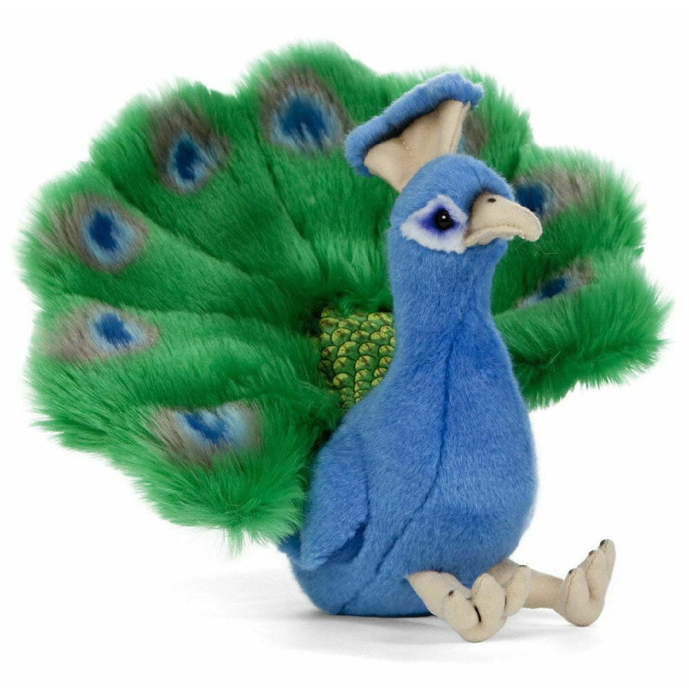 Living Nature Peacock 18cm Soft Stuffed Animals Plush Baby/Infant/Children 0m+