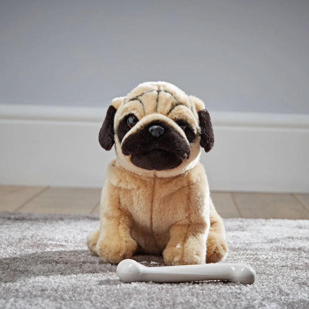 Living Nature Pug 20cm Soft Dog Animal Stuffed Toys Baby/Infant/Children 0m+ — image 2