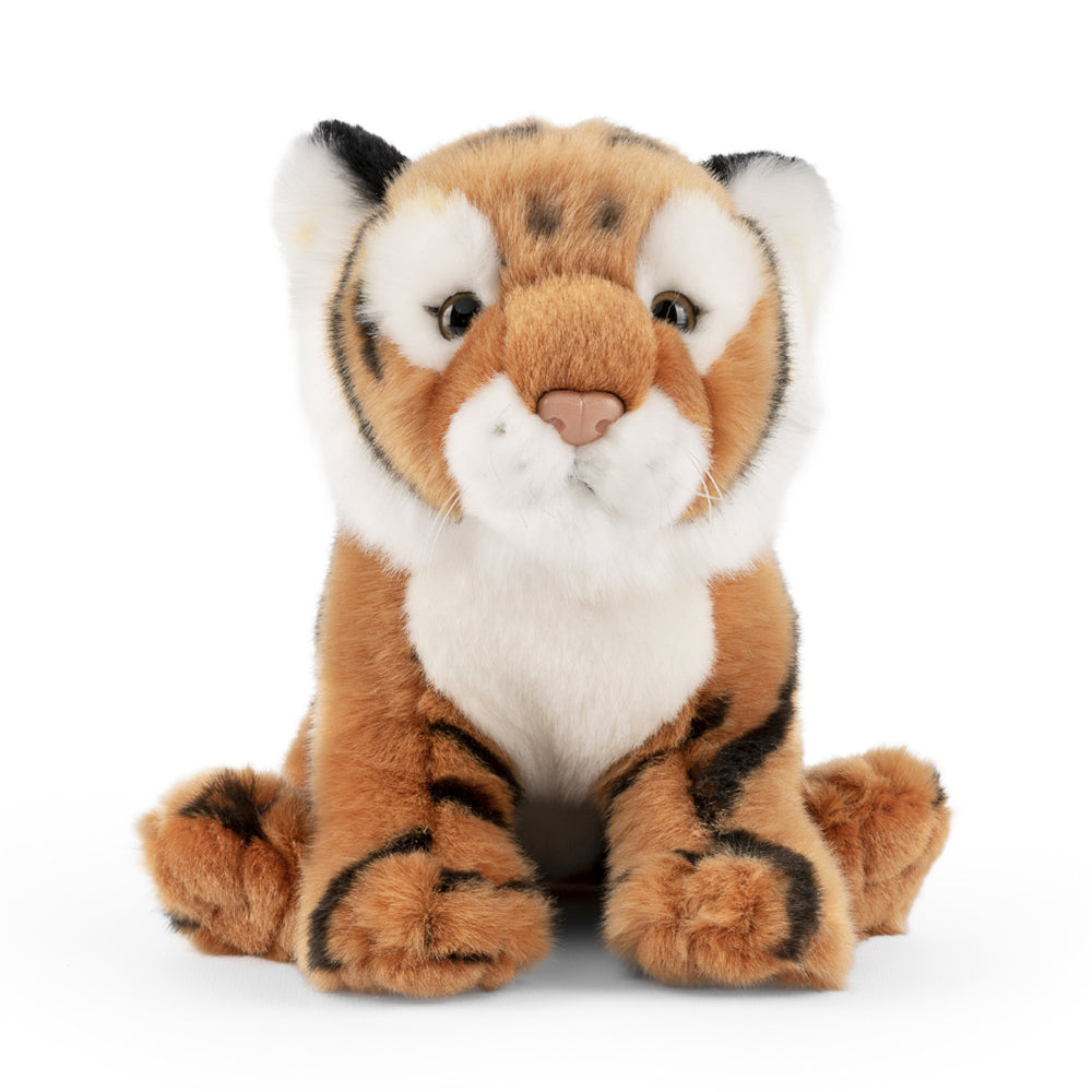 Living Nature 24cm Soft Tiger Animal Stuffed Doll Plush w/ Sound Kids Toy 0m+