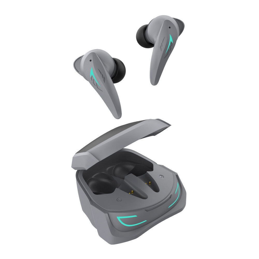 Laser TWS Wireless BT Gaming Earphones w/ Charging Case Noise Cancelling Black — image 5
