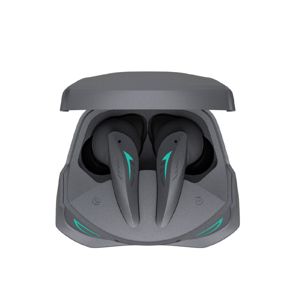 Laser TWS Wireless BT Gaming Earphones w/ Charging Case Noise Cancelling Black — image 6