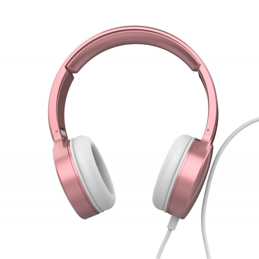 Laser Wired Folding 3.5mm Aux Over-Ear Headphone Headset For Phones Rose Gold (2 Pack) — image 2