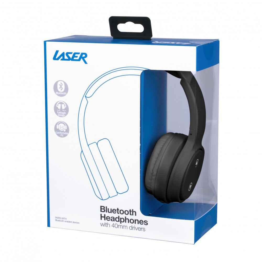 Laser Foldable Wireless Bluetooth Headphones Headset w Mic/40mm Driver — image 7