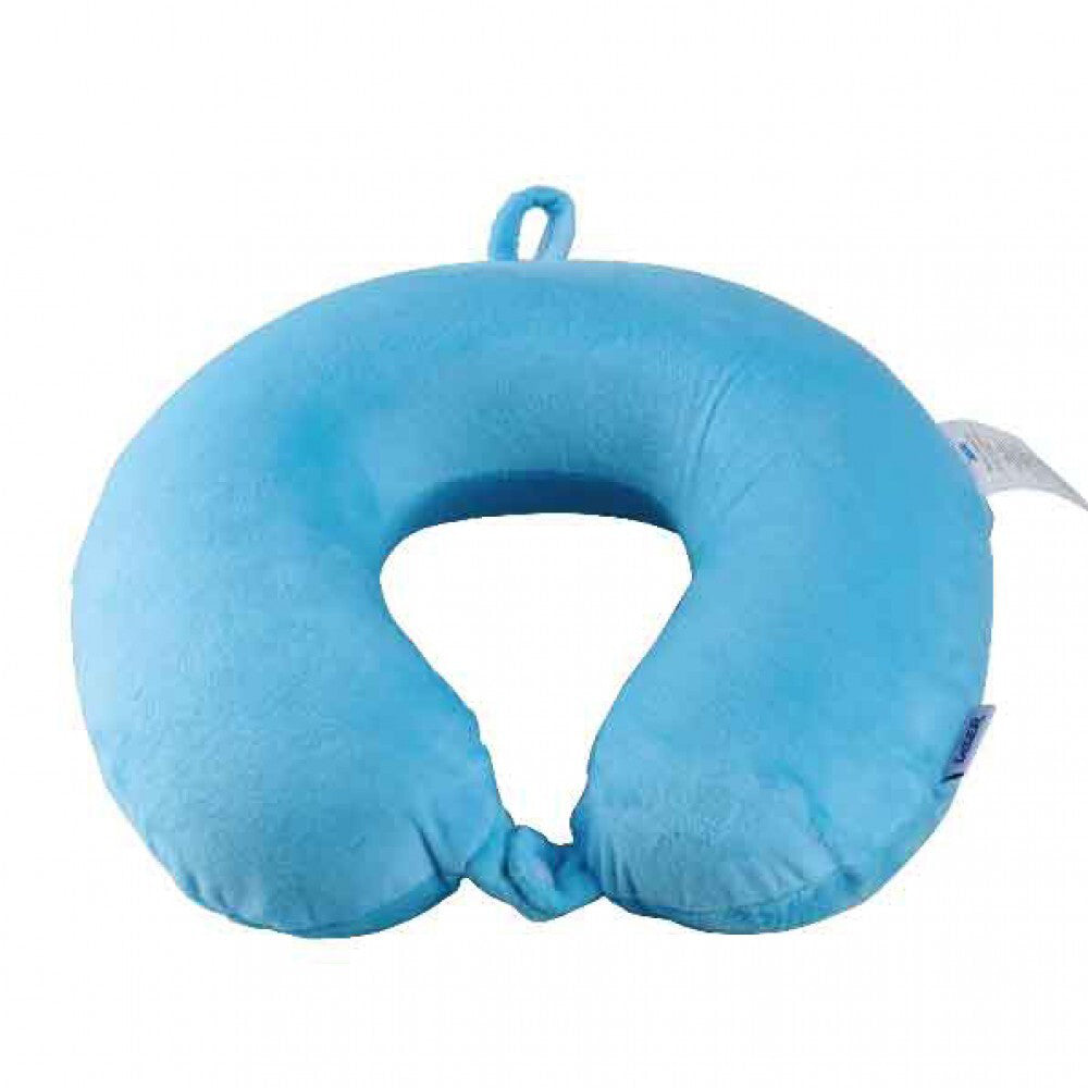 Laser Memory Foam Neck Travel Pillow Sleeping Support w Washable Cover — image 4