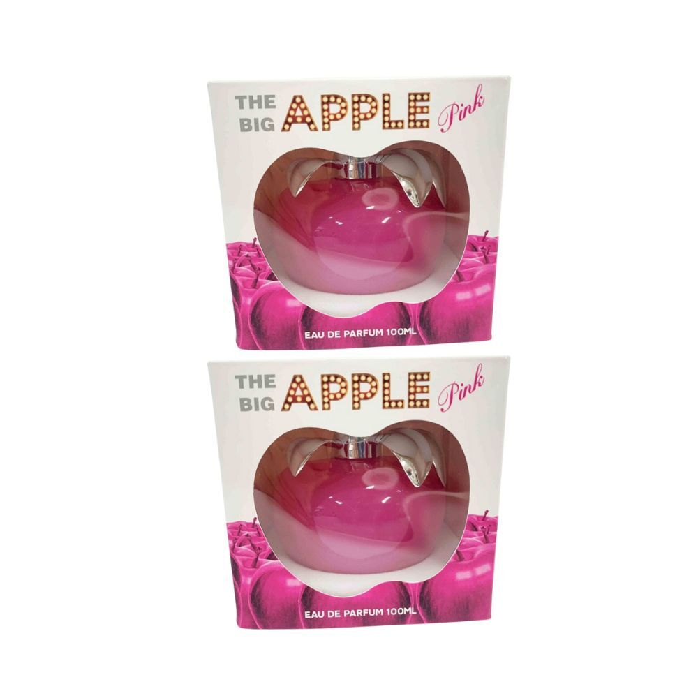 The Big Apple Pink Apple Fragrance Spray EDP Eau De Parfum Unisex 100ml (2 Pack)