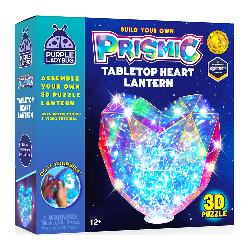 Prismic 3D Puzzle Table Top Heart Lantern Kids DIY Art/Craft w/ Lights 12y+