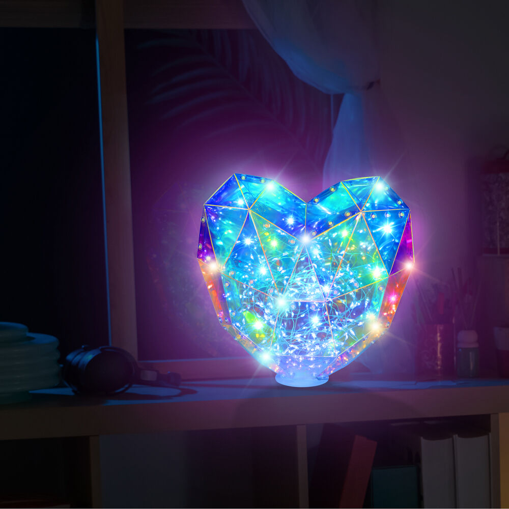 Prismic 3D Puzzle Table Top Heart Lantern Kids DIY Art/Craft w/ Lights 12y+ — image 10