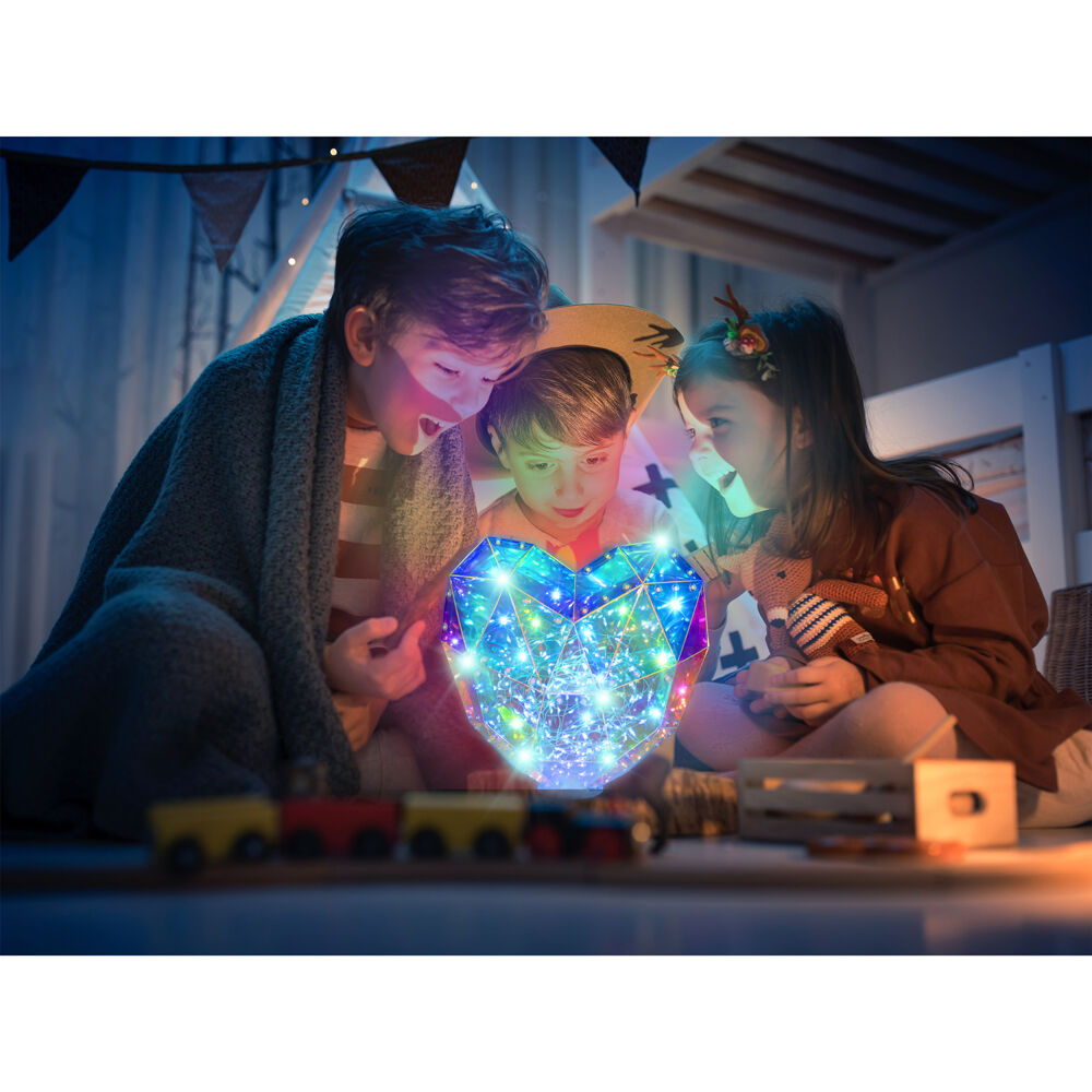 Prismic 3D Puzzle Table Top Heart Lantern Kids DIY Art/Craft w/ Lights 12y+ — image 7