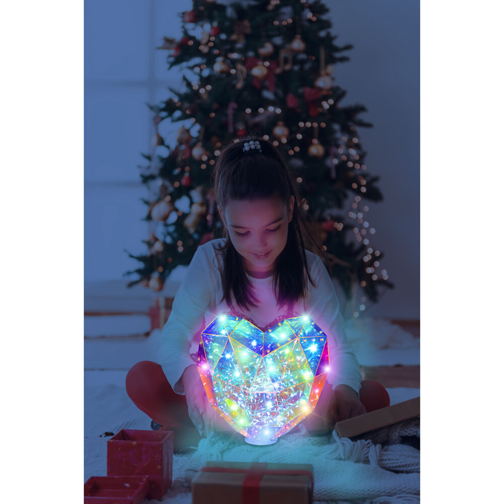 Prismic 3D Puzzle Table Top Heart Lantern Kids DIY Art/Craft w/ Lights 12y+ — image 8