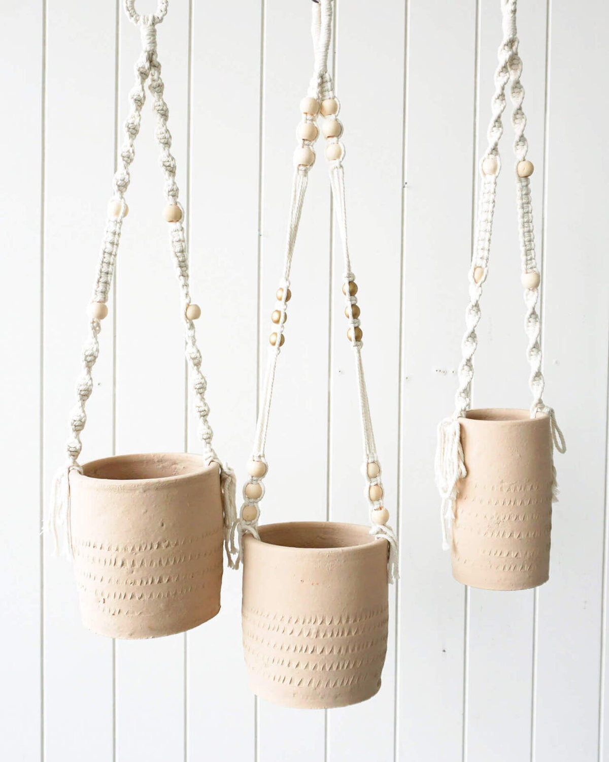 Rayell Large Lacey Hanging Pot/Planter Home Decor/Display Sand 10x18.5x10cm — image 3