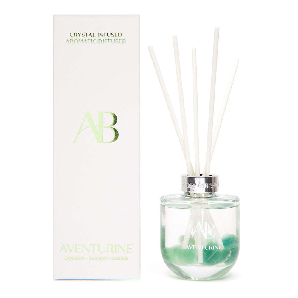 Aromabotanical Aventurine Crystal Home Fragrance 200ml Scented Reed Diffuser